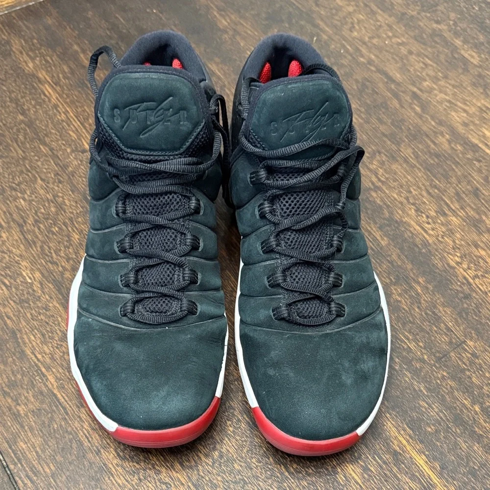 Jordan Men's Black and Red High-Top Sneakers- Super Fly 2017 - Picture 3 of 8